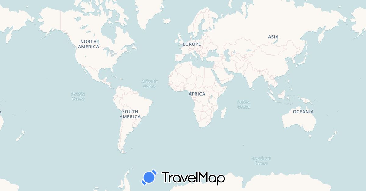 TravelMap itinerary: driving, boat in Greece (Europe)